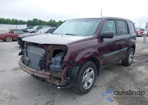 2014 Honda Pilot Lx из США, поврежденный, VIN 5FNYF4H22EB002713